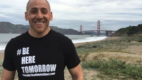'It's so important to share a message of hope. And the message of hope is universal': Kevin Hines survived jumping from the Golden Gate Bridge in 2000. (Supplied)