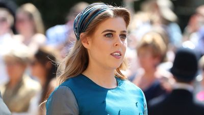 Princess Beatrice at the wedding of Prince Harry and Meghan Markle, May 2018