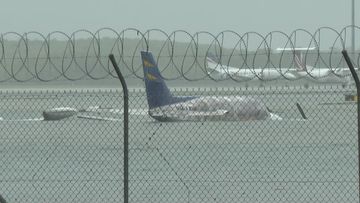 Planes have gone under water at Cairns Airport.