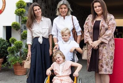 Princess Caroline, Princess Gabriella, Prince Jacques at Monaco International Dog Show 2021