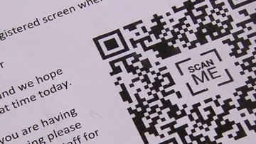 QR codes, like the one seen above, have become an important tool for recording patron details.