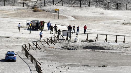 An 11-year-old boy and his parents died after they fell into a volcanic field in Italy. (AAP)