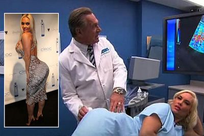 Coco (aka Ice T's wife) underwent an ultrasound on live TV to prove that she hasn't had butt implants.