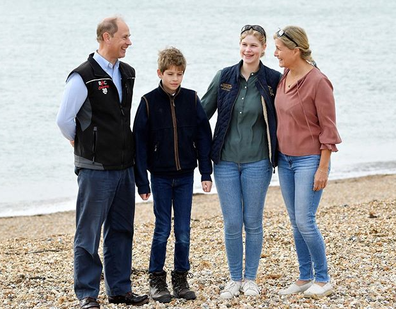 The Duke and Countess of Wessex head to Southsea Beach to pick up litter.