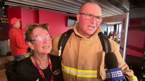 New Zealanders Daryl Trigg and Lynne Trigg spoke to 9NEWS after the breath-taking race. (9NEWS)