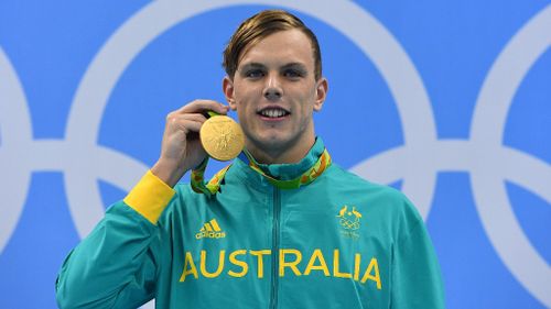 Chalmers claimed gold for the Men's 100 metre freestyle event at the Rio Olympics. (AAP)