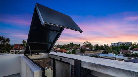 trap door opens up to rooftop service deck perth home domain
