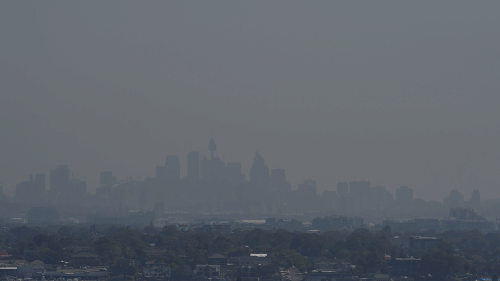 Red dawn: smog blanket turns Sydney into Beijing
