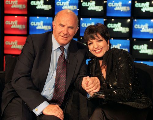 Acclaimed Australian broadcaster Clive James with Liza Minnelli.