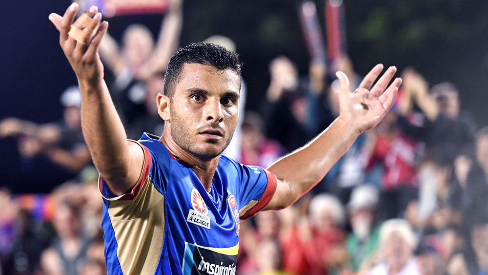 Nabbout's A-League double, Jets down City