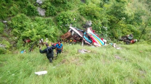 Bus accident in Nepal leaves at least 33 dead