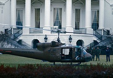 When did Robert Preston land a stolen army helicopter on the White House lawn?