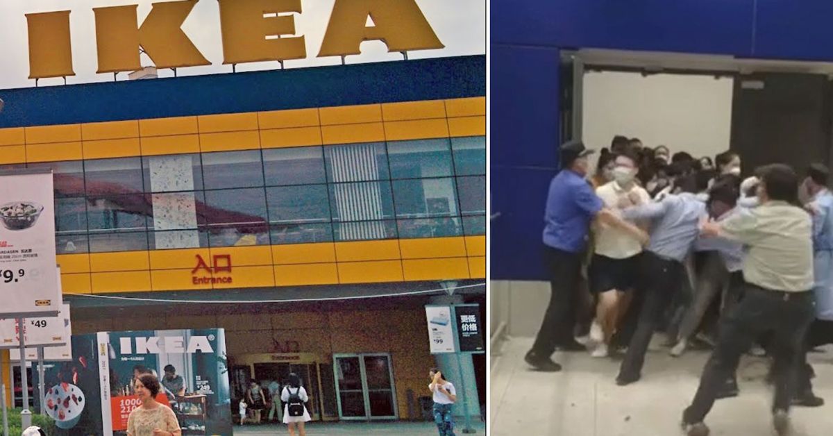 Shoppers rush for the exits as Shanghai Ikea goes into lockdown – 9News