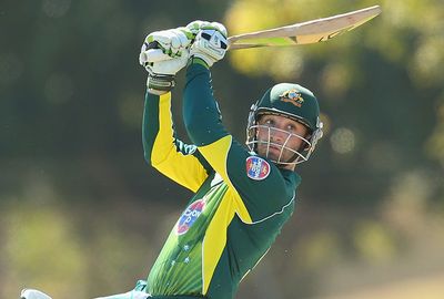 Hughes became the first Aussie to score a one-day double ton in the A series.
