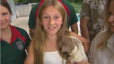 Rosie Wightman Sunshine Coast 12-year-old saves guinea pig from two metre python