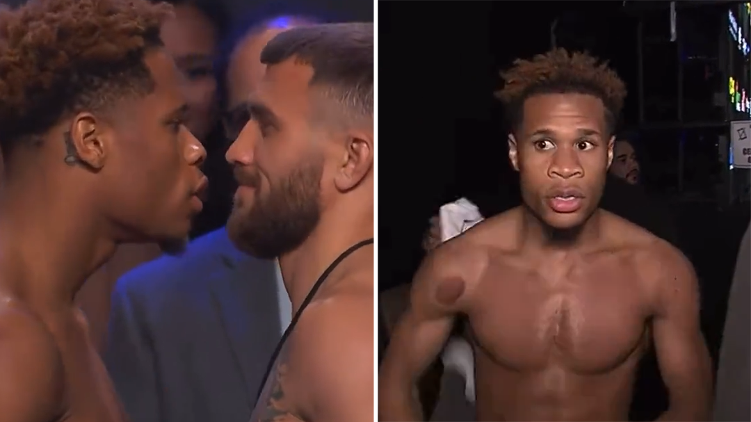 'He's scared': Devin Haney 'attacks' Lomachenko at weigh in ahead of world title bout
