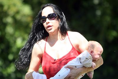 Pitied and pilloried, Octomom is a regular courter of controversy. <br/><br/>Stringing eight baby dolls from your costume is a no-brainer, but this year, update your get-up with a porn DVD and stripper pole.