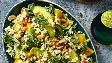 Coconut rice and quinoa salad