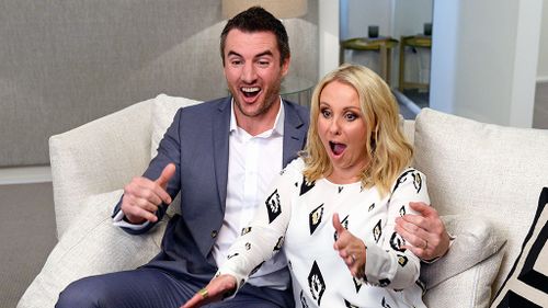 Darren and Deanne sold their apartment for $2,290,000 - $835,000 above reserve. (Channel 9)