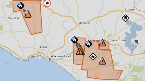 Danger warnings have been downgraded across the state. (Emergencies Victoria)