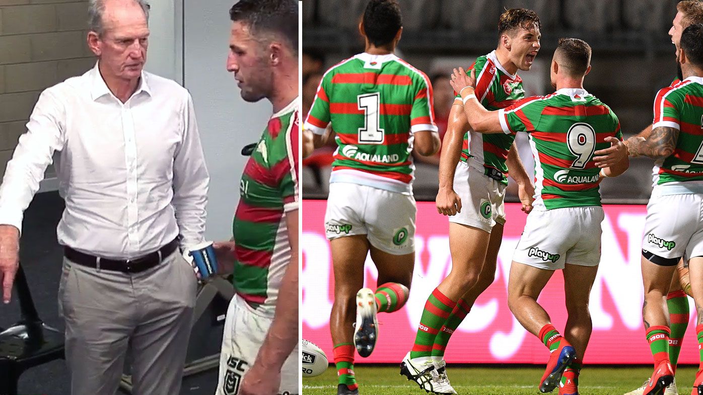 Wayne Bennett half-time magic inspires South Sydney Rabbitohs to come back win over St George Dragons