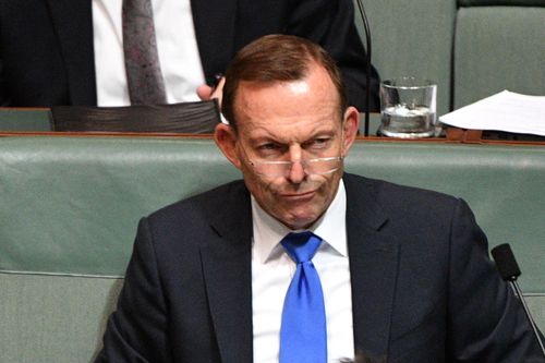 Former prime minister Tony Abbott has refused to rule out crossing the floor of parliament and voting against Malcolm Turnbull's signature energy policy. Picture: AAP.