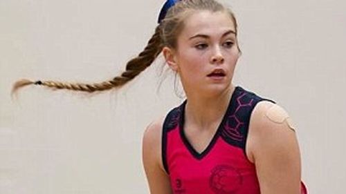 Doctors found Ciara Nelson's tumour after she had a fall during a netball match. 
