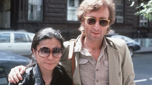 Yoko Ono and John Lennon in a photo taken a month before his death.