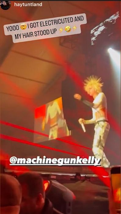 Machine Gun Kelly electrocuted during performance