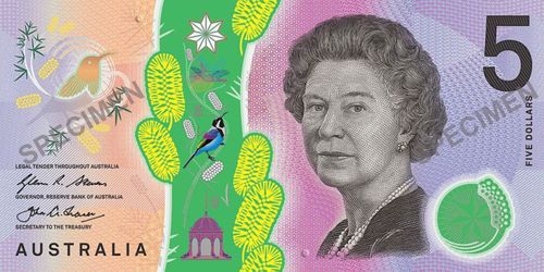 $ 5 Australian note