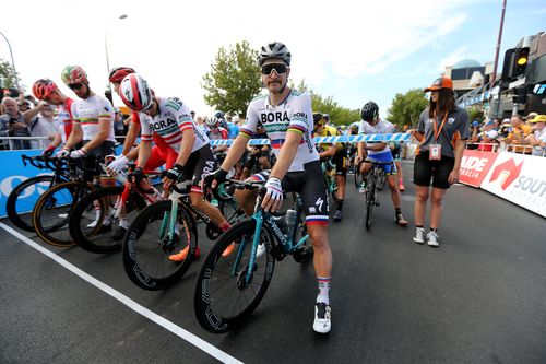 The Tour Down Under gets under way in sweltering conditions in South Australia.