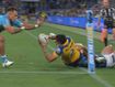Stunning tackle denies rookie maiden try