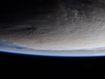 Astronaut photographs Tonga ash cloud from space