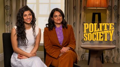 Polite Society star Priya Kansara (left) and director Nida Manzoor (right)