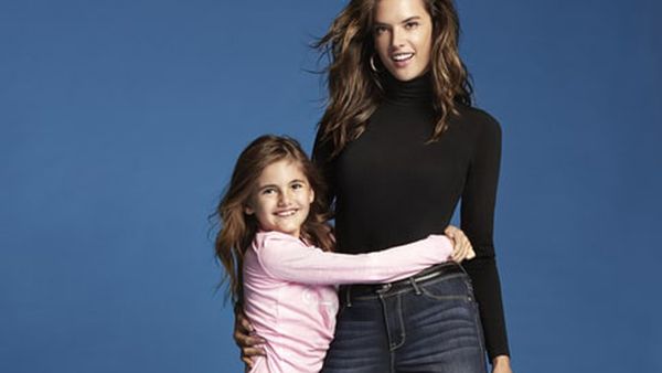 Good jeans: Alessandra Ambrosio and her nine-year-old daughter Anja are the stars of a new fashion campaign for Jordache. Image: Jordache