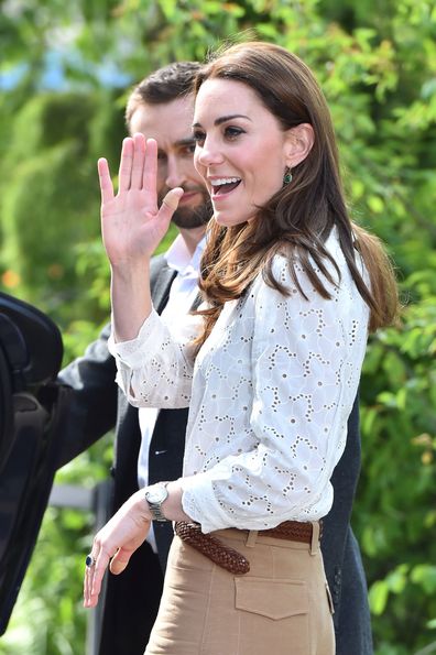 Kate Middleton wears band aid plaster on hands