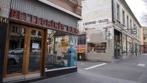 A restaurant prepares delivery meal orders during lockdown in Melbourne.