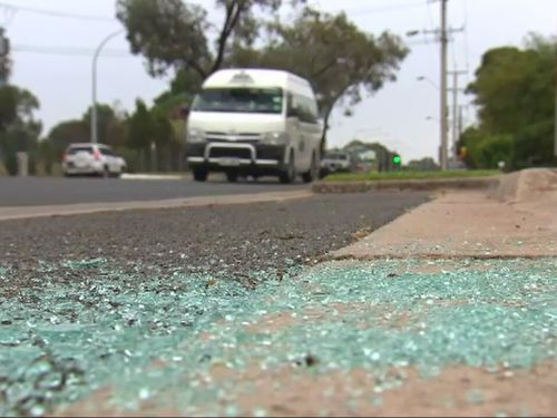 Children as young as nine have been caught allegedly throwing rocks at vehicles on an Adelaide expressway.