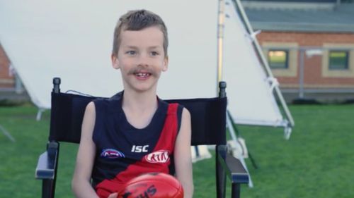 Jack, 7, is among a group of children who will star in NAB's Mini Legend's campaign. (9NEWS)