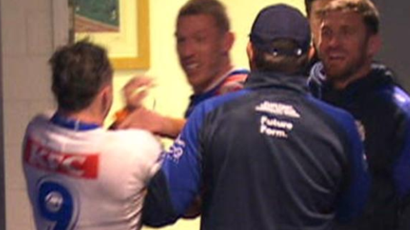 'Playing around': Phil Gould defends 'hot-tempered' Knights prop after tunnel scuffle