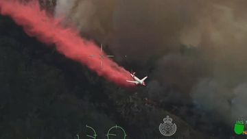 A fire north of Gloucester, NSW