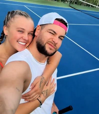 JoJo Siwa and Chris Hughes