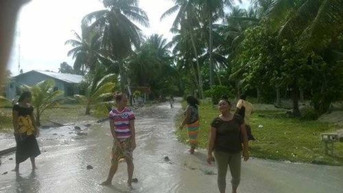 Residents prepare for Cyclone Pam in Tuvalu, Vanuatu. (AAP)