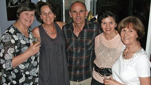 Lynda's 60th birthday - (Left to right) Sue, Lynda, Doug, Val, Jenny. Their brother John is not in the photo.