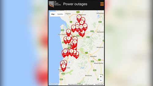 Thousands of Adelaide households reportedly affected in power outage