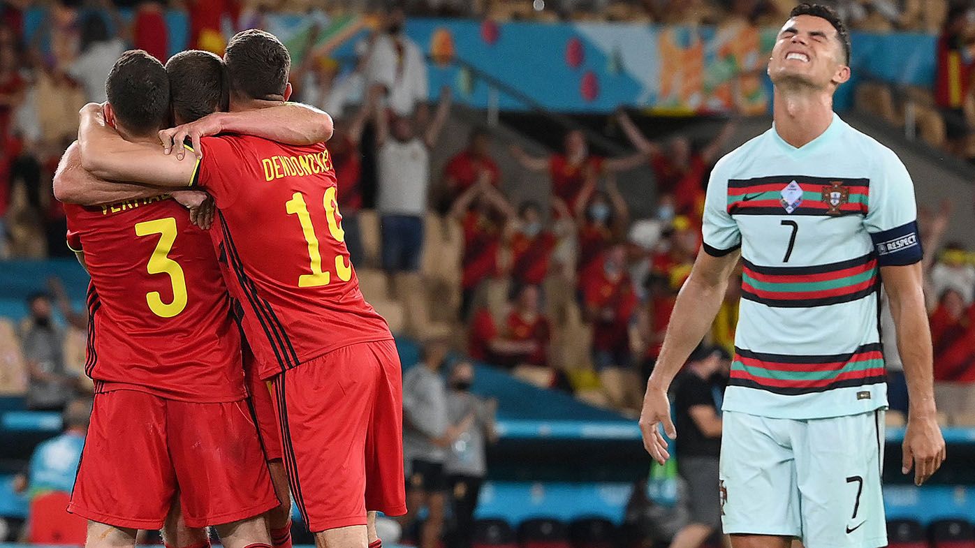 Cristiano Ronaldo's Portugal knocked out of Euros by Belgium, Czechs beat Netherlands