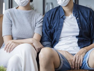 Couple in lockdown