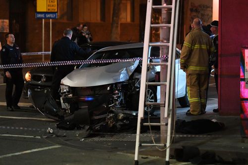 The incident blocked off traffic on A'Beckett street for hours last night. (AAP)