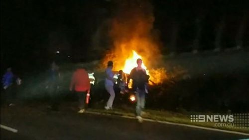 The scene of the crash in Cranbourne six months ago. (9NEWS)