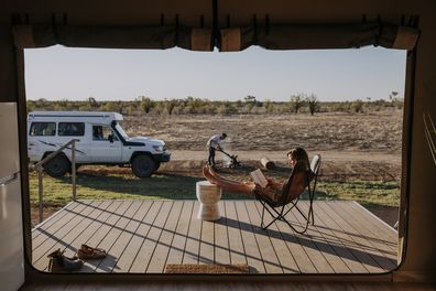 Luxury glamping retreat in the outback, Mitchell Grass Reteat
